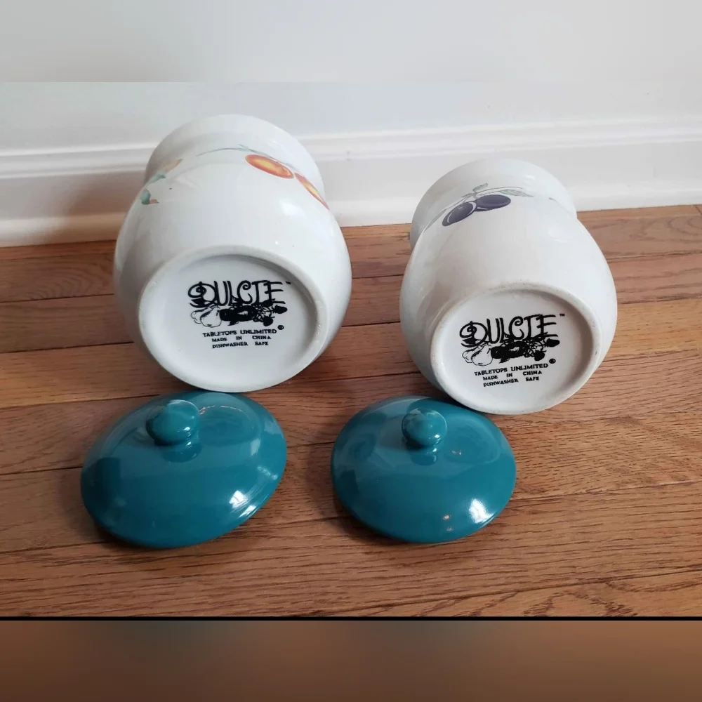 Tabletops Unlimited Fruit Kitchen Canister Set